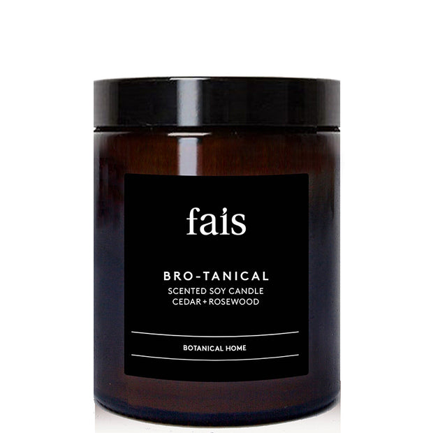 Bro-tanical Cedar + Rosewood Scented Soy Candle 154 g